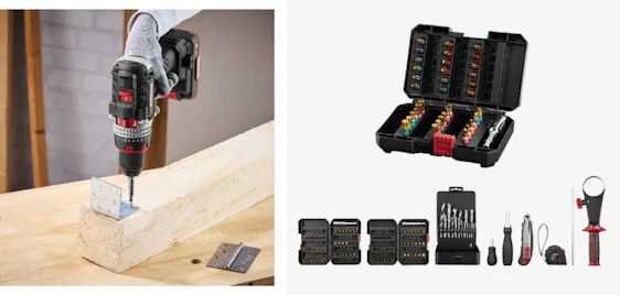Volle Power für Heimwerker! 🛠️ Parkside Performance 20 V Akku-Schlagbohrschrauber Set jetzt nur 95€ 🔋