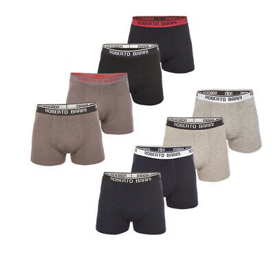 Roberto Barini Herren Boxershorts Unterhose Short Unterwäsche Boxer 4er