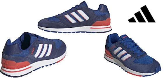 adidas Run 80s für 50€ - Sneaker in Blau/Rot, Größen 42 bis 44 2/3