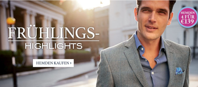 Charles Tyrwhitt Sale + 12%-Gutschein ohne Mindestbestellwert - Hemd ab 18€