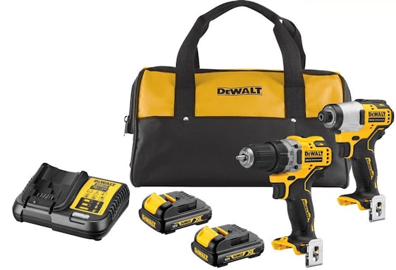 DeWalt DCK2110C2T-QW XR für 196€ – Set mit 12V Akku-Schlagbohrschrauber, Akku-Bohrschrauber und 2 Akkus