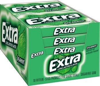 Wrigley's Extra - Spearmint 150 Stück für 5 euro