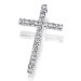 Günstig: Goldmaid Unisex-Anhänger - Kreuz 585er Weißgold mit 24 Diamanten