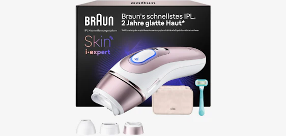 Dauerhaft glatte Haut! ✨ Braun Smart IPL Haarentfernungsgerät Skin i·expert 7 PL7311 für nur 400€ 🌟