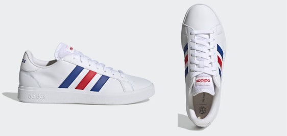 adidas Grand Court TD Lifestyle für 34€ - weißer Sneaker, Größen von 36 - 48