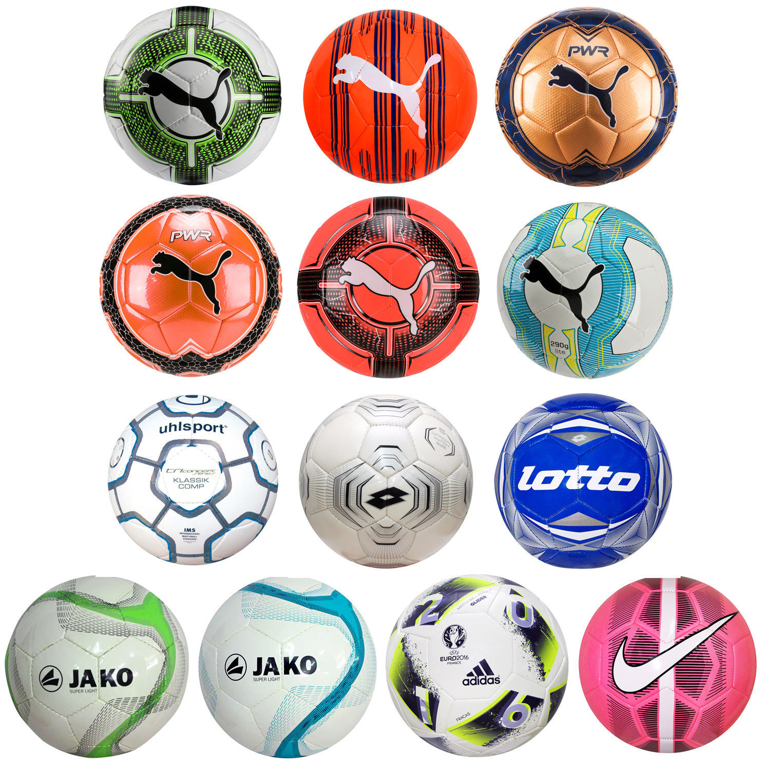 Puma adidas Lotto Nike Jako Uhlsport Ball Fußball 