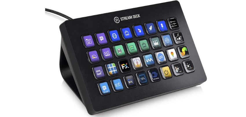 Elgato Stream Deck XL für 180€ - Tastatur für Makroprogrammierung, 32 Tasten