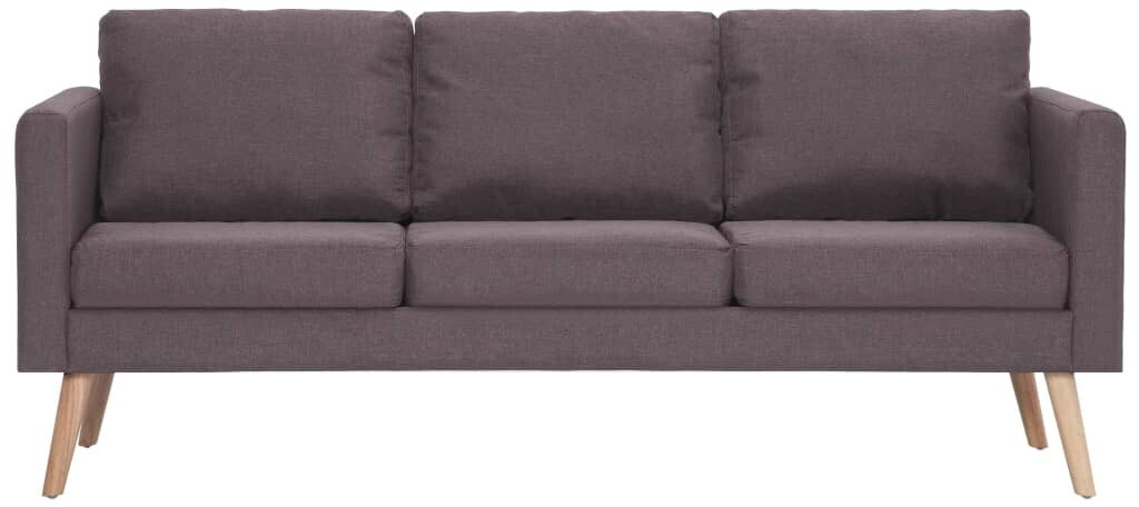 vidaXL Couch 3 Sitters in Fabric Taupe 50% günstiger