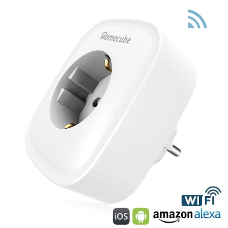 Amazon - intelligente WLAN Steckdose mit Schalter, Verbrauchsanzeige, Timer 17,99 Euro oder Doppelpack 34,99 Euro