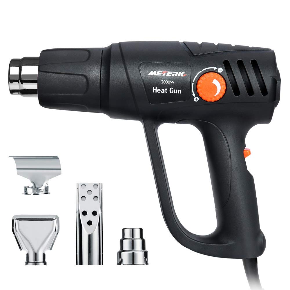 Heißluftpistole 2000W, Meterk Heißluftgebläse Mit 2 Modi Temperatureinstellungen, Überhitzungsschutz
