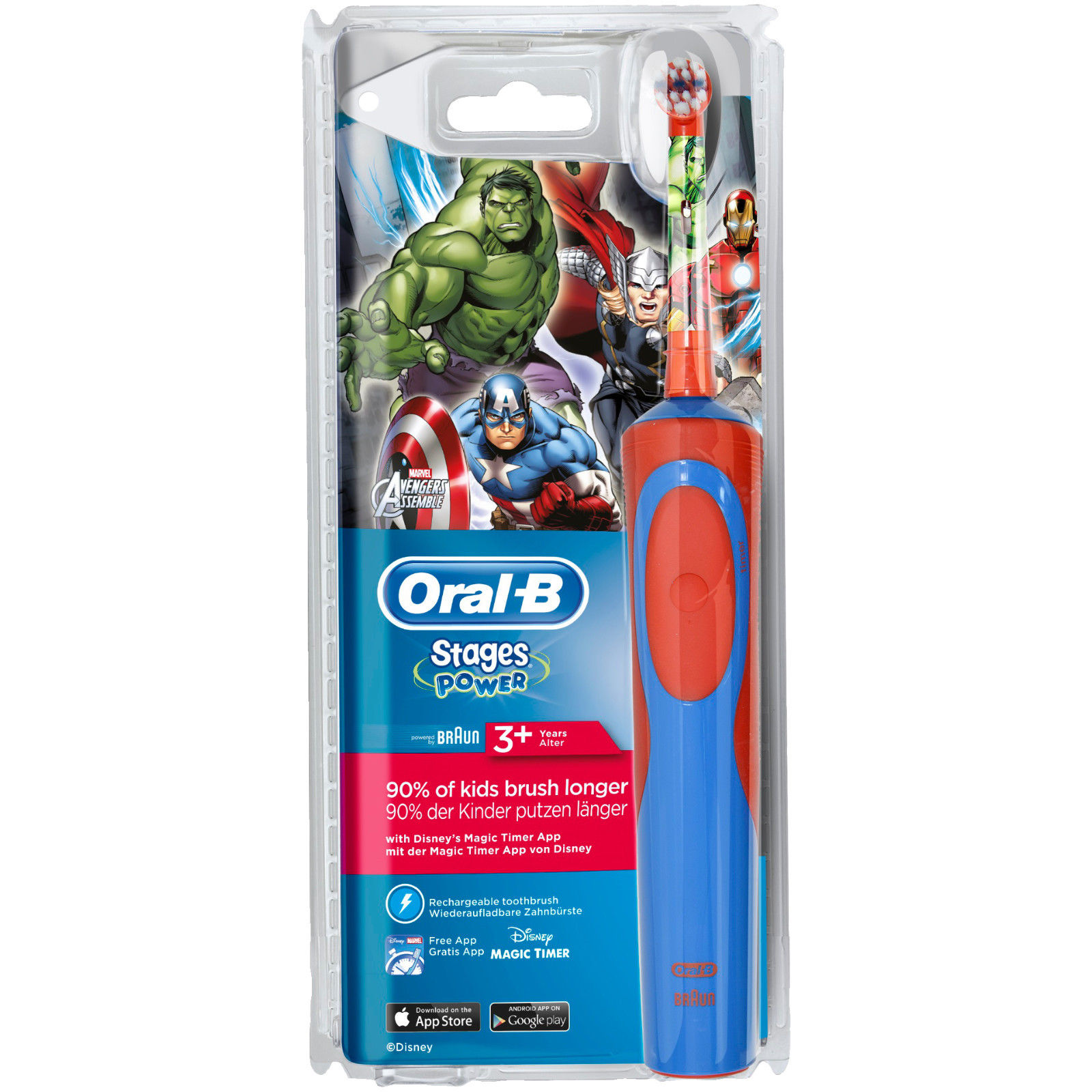 Elektrische Zahnbürste ORAL-B Stages Power Kids Marvel-Avengers für 9,66 EUR inkl. VSK