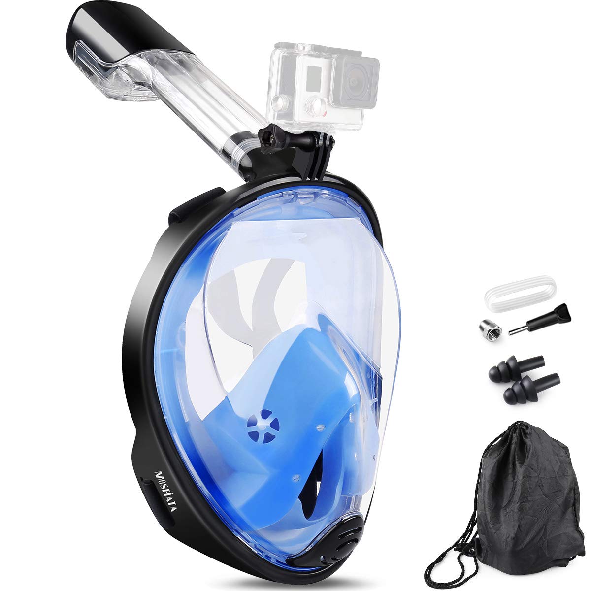 40% OFF! Tauchmaske Anti-Fog Anti-Leck mit 180° Blickfeld für Erwachsene (L/XL)