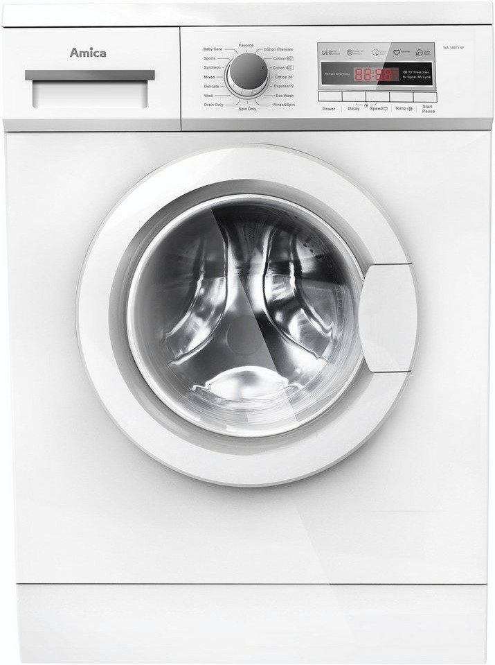 Amica WA 14672 W für 278€ − Waschmaschine mit 8 kg, 1400 U/Min, A+++