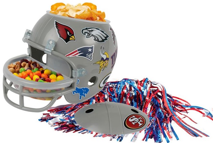 NFL Snackhelm für 25€ - mikrowellen- und spülmaschinengeeignet, inkl. 32 Teamsticker
