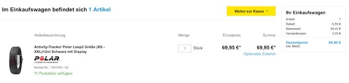 Polar Loop 2 mit Rabatt