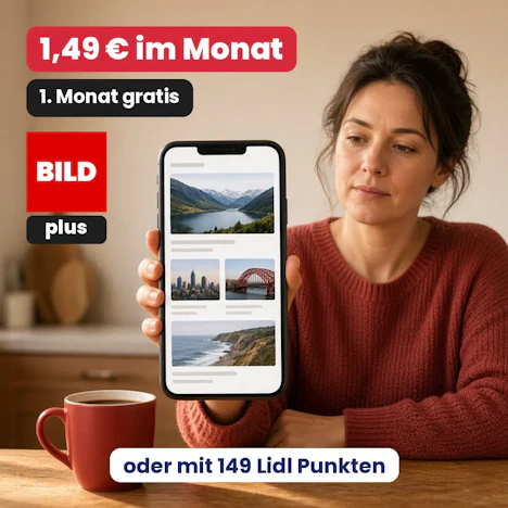 BILDplus für 1,49 € im Monat mit Lidl Plus, erster Monat gratis oder komplett mit Lidl Punkten bezahlen