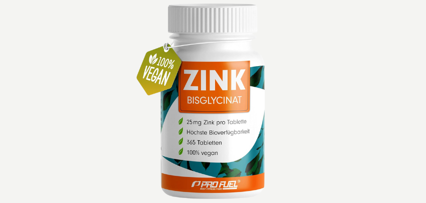 ProFuel Zink für 4€ - 365 Tabletten, bioverfügbar, vegan