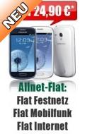 Samsung Galaxy S3 mini + Allnet Flat 24,90 €