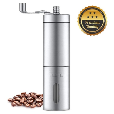 PLEMO Hand Kaffeemühle/Hand Coffee Grinder mit Keramikmahlwerk für 5,59€