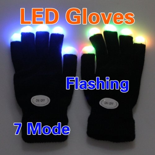 Vktech LED-Leuchthandschuhe für nur 0,66 EUR + 3 EUR Versand