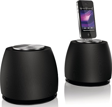 Philips DS6200/10 2.0 Docking-Lautsprecher für Apple iPod/iPhone schwarz für 80€