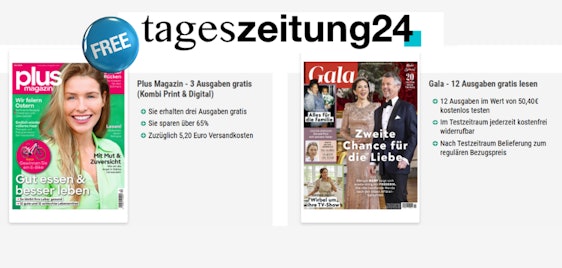 Jetzt testen! 🗞️ GRATIS Tageszeitungen ohne Abo-Verpflichtung