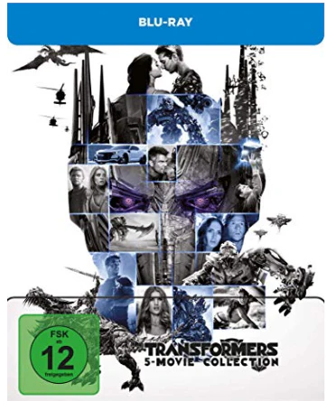 Transformers 5 Movie Collection - Blu-Ray Limited Steelbook