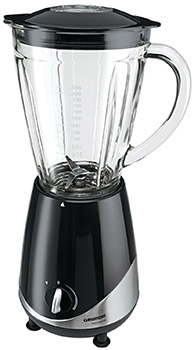 Grundig Standmixer SM5040 mit Glasbehälter für 27€ - Schwarz/Edelstahl, 650 Watt, 1,5l Fassungsvermögen