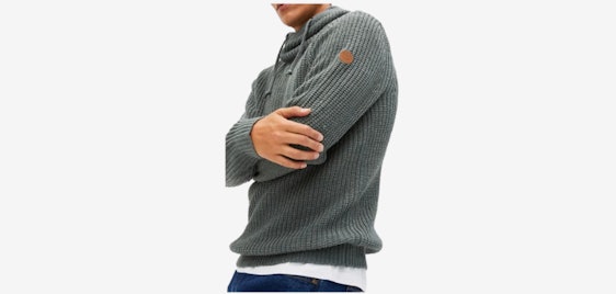 Herren Grobstrickpullover für 17€ - Schalkragen, Regular Fit, maschinenwaschbar