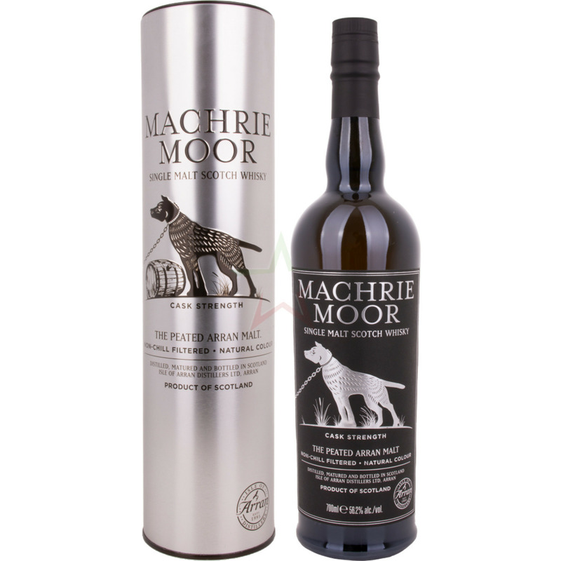 Arran Machrie Moor The Peated Cask Strength 56,2% 0,7l + Tinbox mit 24,56€ Rabatt