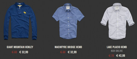 Abercrombie Sale mit 40% und Hollister Sale mit bis zu 60% *UPDATE*