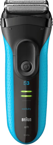 Braun 3040s Series 3 blau/schwarz mit 11,25€ Rabatt