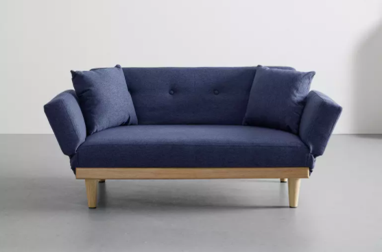 Bessagi Home Schlafsofa Jola für 251€ - in Blau, 134 x 62 x 72 cm