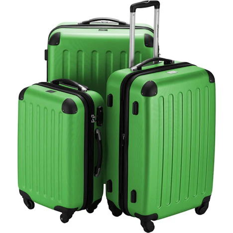29% Rabatt auf Hauptstadtkoffer Spree 4-Rollen-Trolley Set 55/65/75 cm apple green