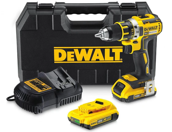 DeWalt 18V Akku-Bohrschrauber BL für 189€ - mit 2 x 2,0 Ah Akkus, Ladegerät und Box