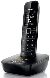 Philips CD4851B für 31,50€ - schnurloses Telefon mit Anrufbeantworter und Full-Duplex-Freisprechfunktion