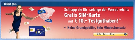 Tchibo Prepaidkarte geschenkt