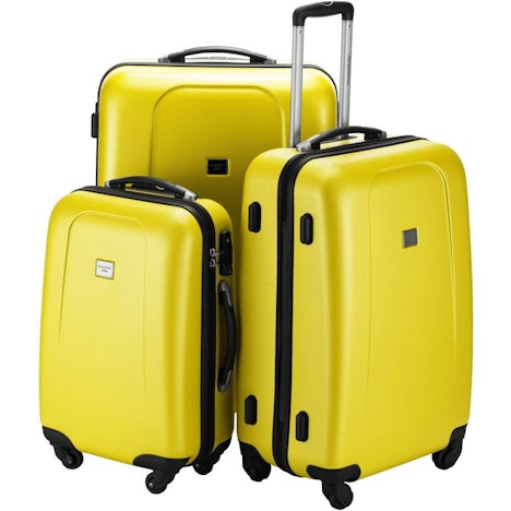 Aktion: Hauptstadtkoffer Wedding 4-Rollen-Trolley Set 55/65/75 cm yellow für nur 128,24€ statt 172,84€