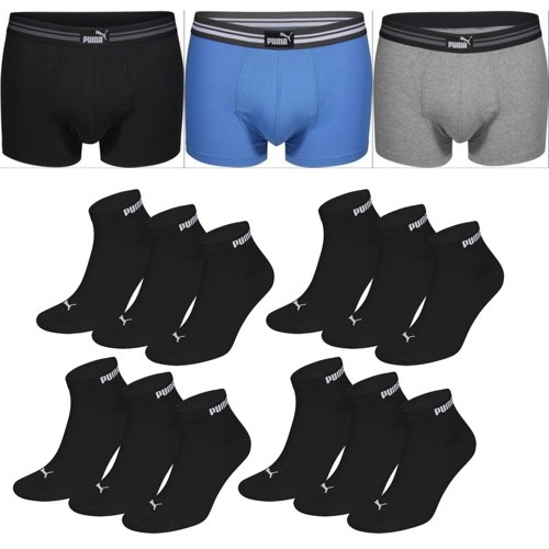 12 Paar Puma Socken + 1 Puma Boxer für 23€