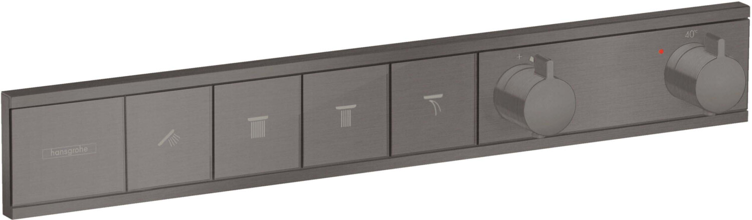 Hansgrohe RainSelect Thermostat Unterputz schwarz chrom gebürstet (15382340) 22% reduziert