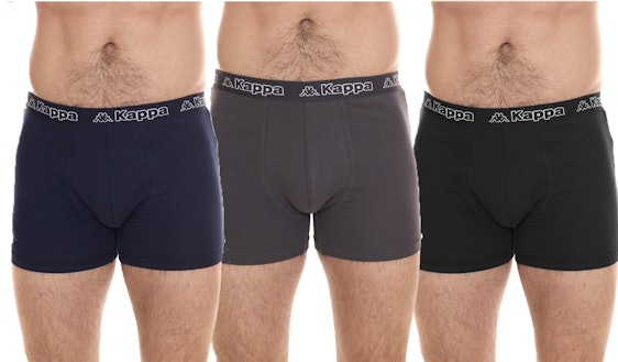 20er-Pack Kappa Boxershorts für 50€ - Baumwolle, Logo-Patch, Regular Fit