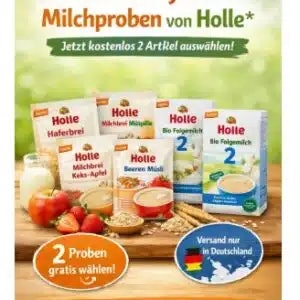 👶Gratis Babybrei & Milchproben von Holle – jetzt kostenlos 2 Artikel bestellen.🍼