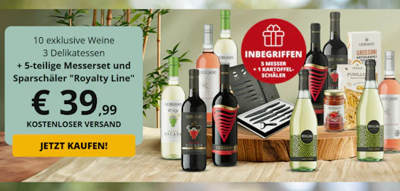 italienische Auszeit 🍷 10 exklusive Weine & Delikatessen nur 39,99€