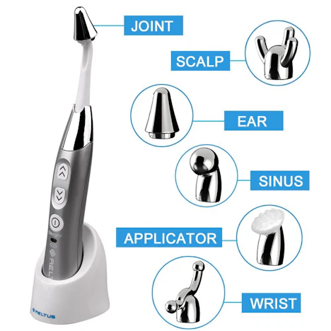 Massagegerät Elektrische Handmassagegerät Wand Massage Intensivmassagegerät Vibration mit 6 Aufsätzen