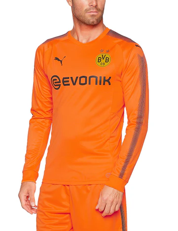PUMA Erwachsene Bvb GK Shirt, Fluo Orange-Puma Black, S