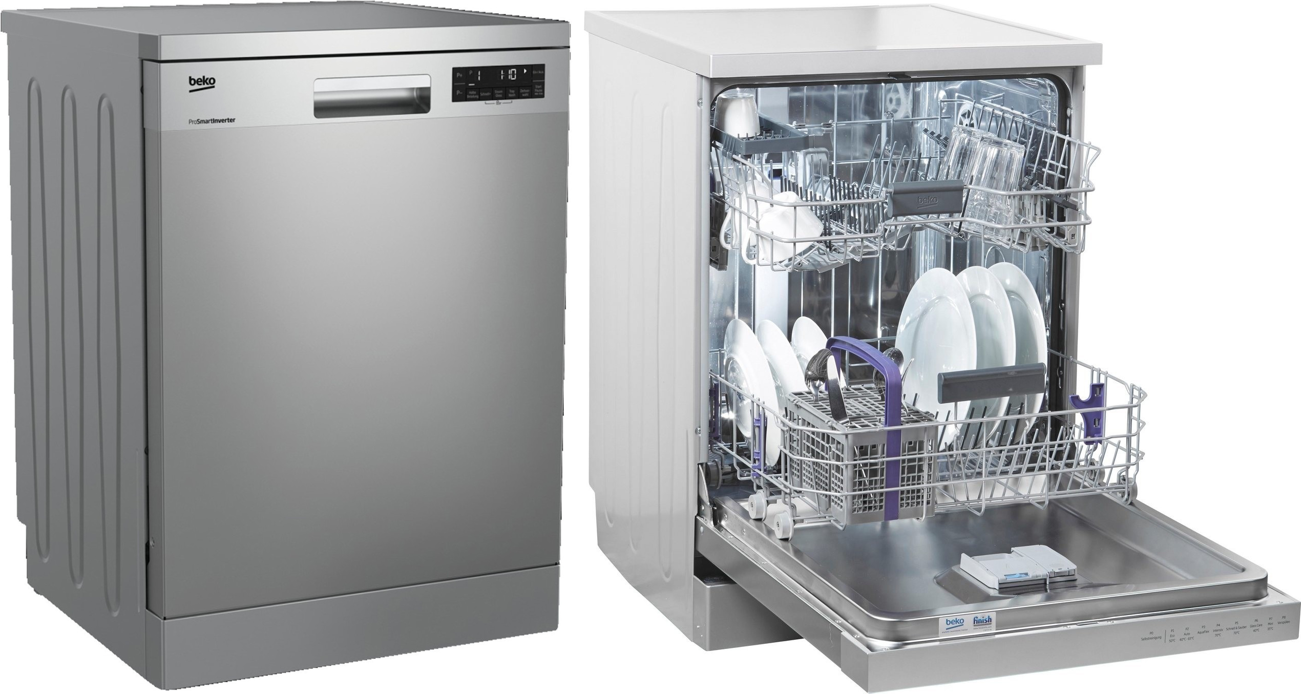 Beko DFN26420S für 299€ – Standgeschirrspüler in Edelstahloptik, unterbaufähig, 60cm, A++