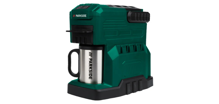 Parkside Akku-Kaffeemaschine für 15€ - frischer Kaffee ohne Strom, für Kaffeepulver und -pads