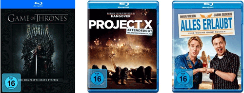 Amazon Filmschnäppchen - 5€ Rabatt beim Kauf von 5 Titeln - jeden Tag Angebote vom 24. bis 28. August 