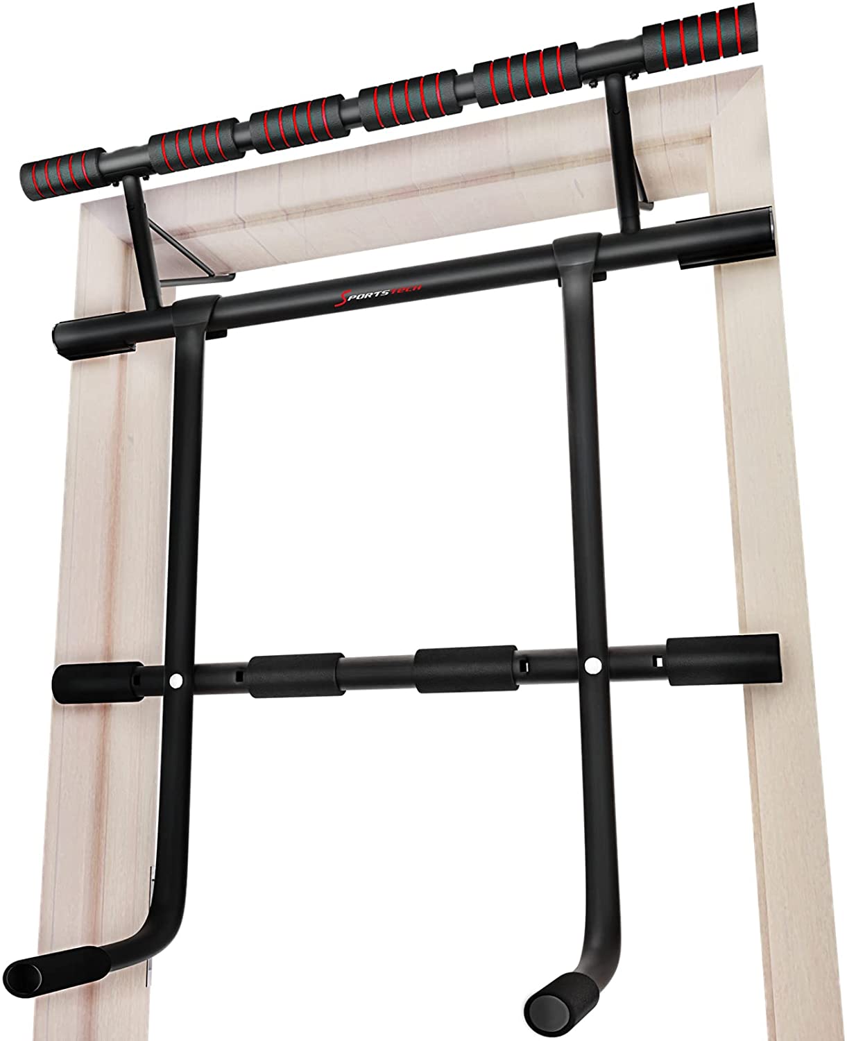 Sportstech 4in1-Klimmzugstange für 56€ - inkl. Dip Bar, Power Ropes und eBook