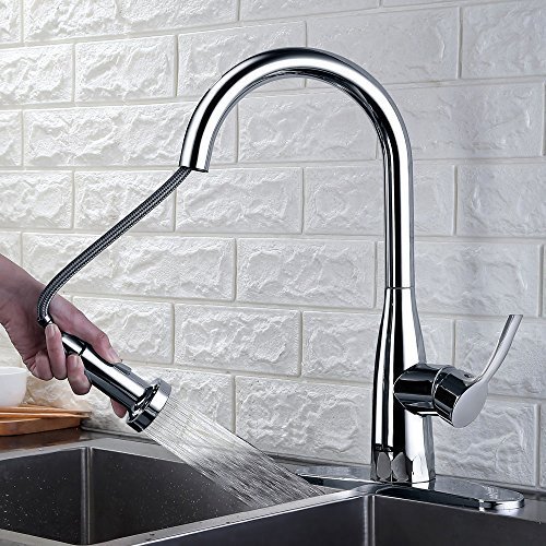  ausziehbarem Brause Spülbecken Armatur Küche Mischbatterie Küchenarmatur Spültischarmatur Spülbeckenarmatur